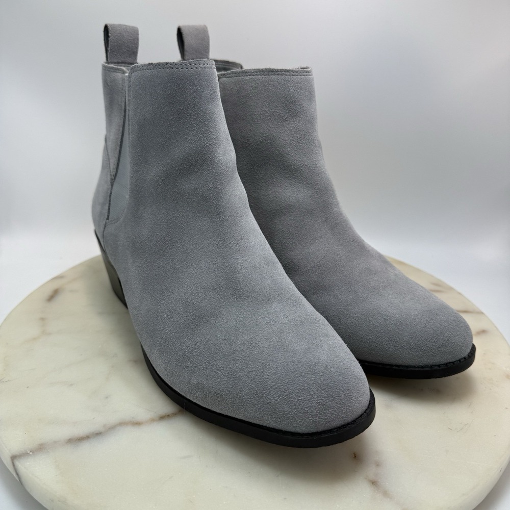 Vionic Othopedic Roseland Water-repellent Suede Womens Boots Slate Gray Size 10W